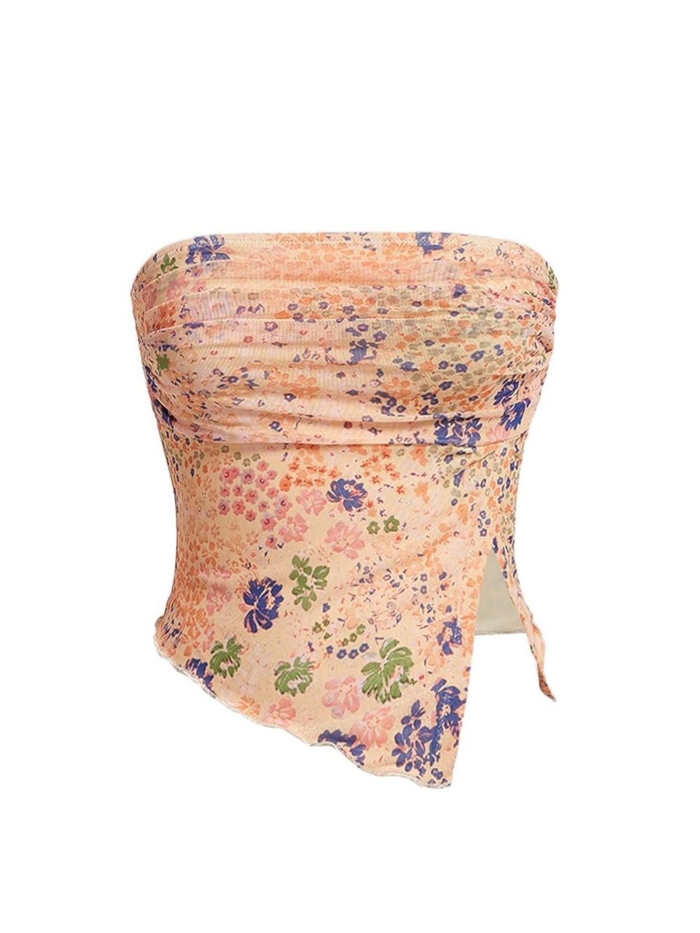 Floral Crop Tube Top